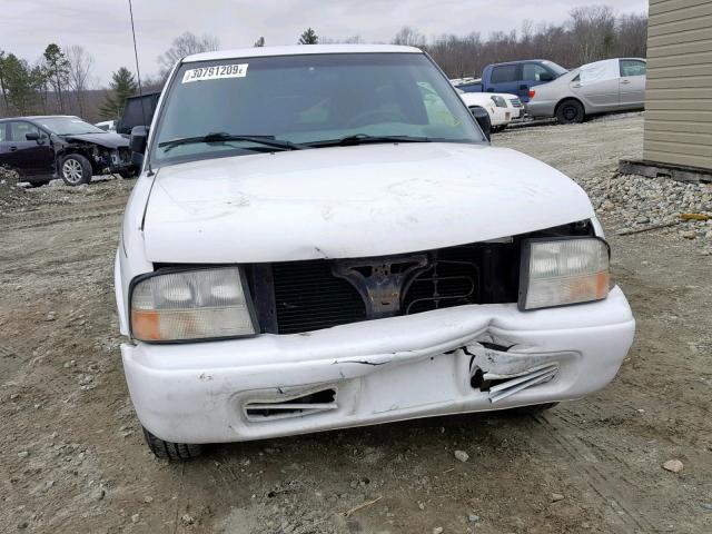 1GTCS1456YK261913 - 2000 GMC SONOMA WHITE photo 9