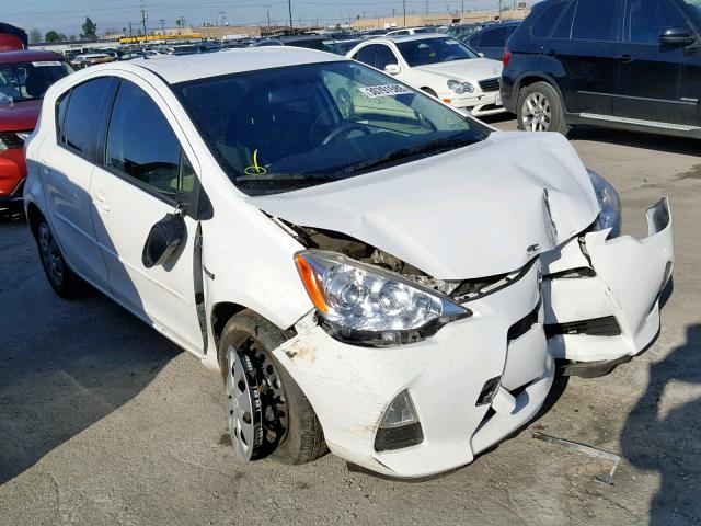 JTDKDTB33D1541419 - 2013 TOYOTA PRIUS C WHITE photo 1