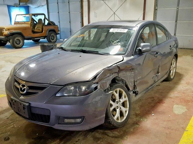 JM1BK324381862056 - 2008 MAZDA 3 S GRAY photo 2