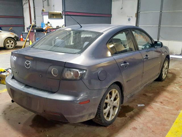 JM1BK324381862056 - 2008 MAZDA 3 S GRAY photo 4