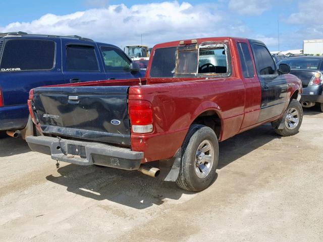 1FTYR14V2YPB24102 - 2000 FORD RANGER SUP RED photo 4