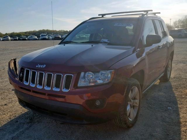 1J4NT1FB3BD138892 - 2011 JEEP COMPASS SP მუქწითელი ფოტო 2