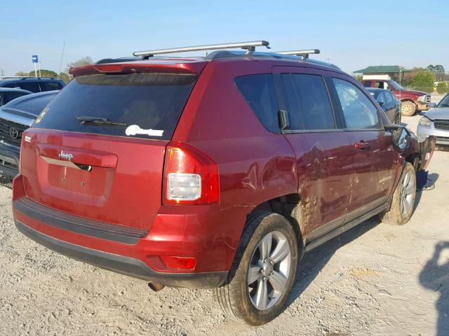 1J4NT1FB3BD138892 - 2011 JEEP COMPASS SP მუქწითელი ფოტო 4