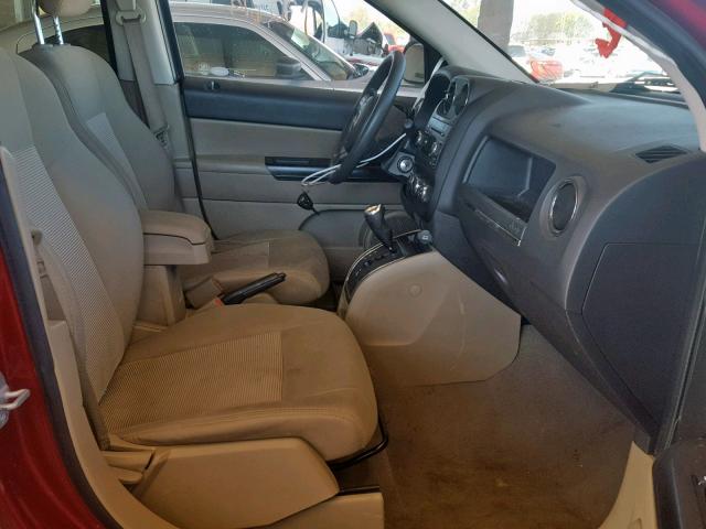 1J4NT1FB3BD138892 - 2011 JEEP COMPASS SP მუქწითელი ფოტო 5