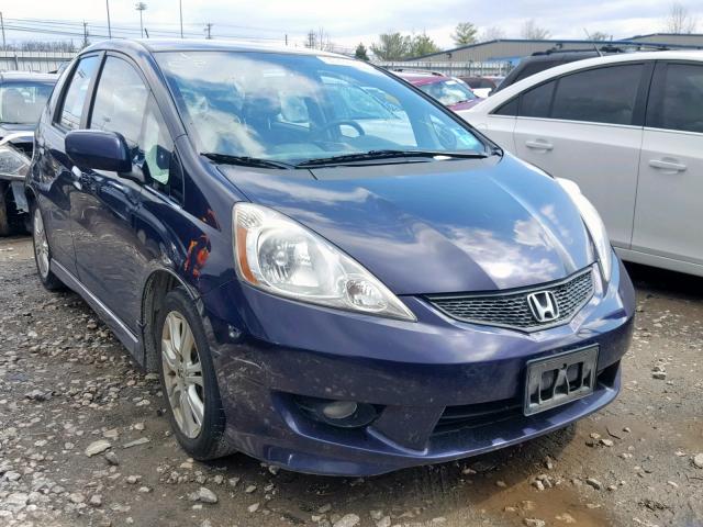 JHMGE87409S052543 - 2009 HONDA FIT SPORT BLUE photo 9