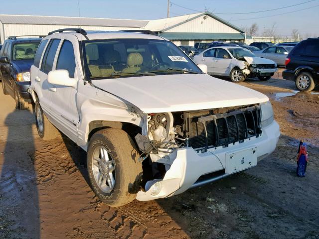 1J4GW48S94C105757 - 2004 JEEP GRAND CHER WHITE photo 1