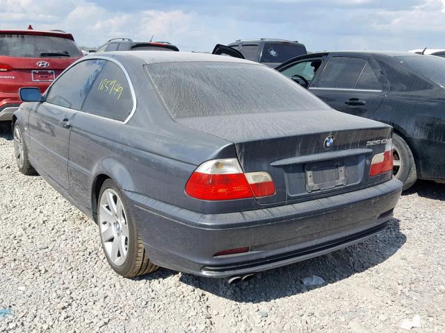 WBABN33491JW58516 - 2001 BMW 325 CI GRAY photo 3