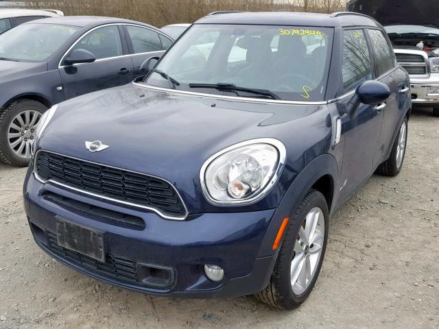 WMWZC5C52DWP32861 - 2013 MINI COOPER S C BLUE photo 2