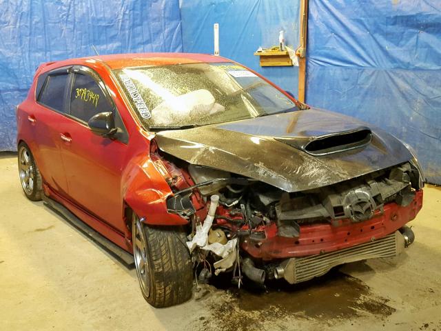 JM1BL1L42D1749810 - 2013 MAZDA SPEED 3 RED photo 1