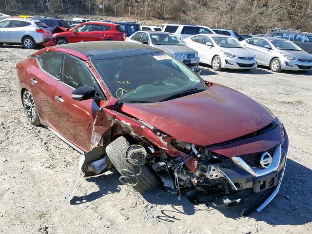 1N4AA6APXHC427637 - 2017 NISSAN MAXIMA 3.5 MAROON photo 1