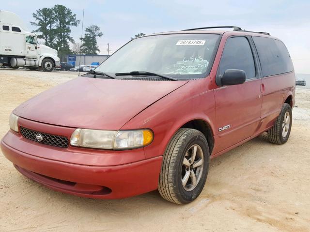 4N2DN11W6TD836515 - 1996 NISSAN QUEST XE RED photo 2