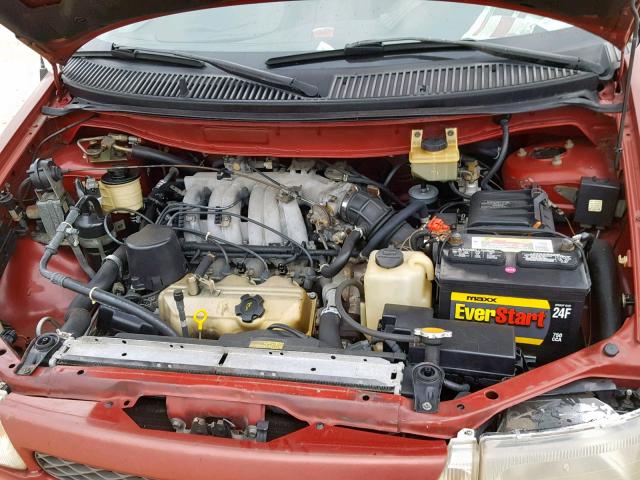 4N2DN11W6TD836515 - 1996 NISSAN QUEST XE RED photo 7