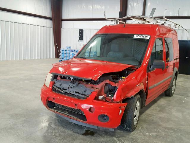 NM0LS6BN8AT018102 - 2010 FORD TRANSIT CO RED photo 2