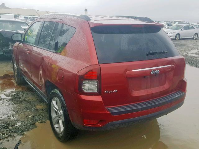 1C4NJDBB0FD168179 - 2015 JEEP COMPASS SP RED photo 3