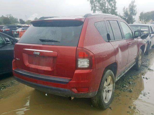 1C4NJDBB0FD168179 - 2015 JEEP COMPASS SP RED photo 4