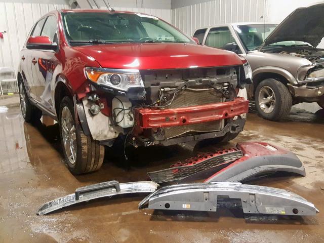 2FMDK3KC9EBA06482 - 2014 FORD EDGE LIMIT MAROON photo 1