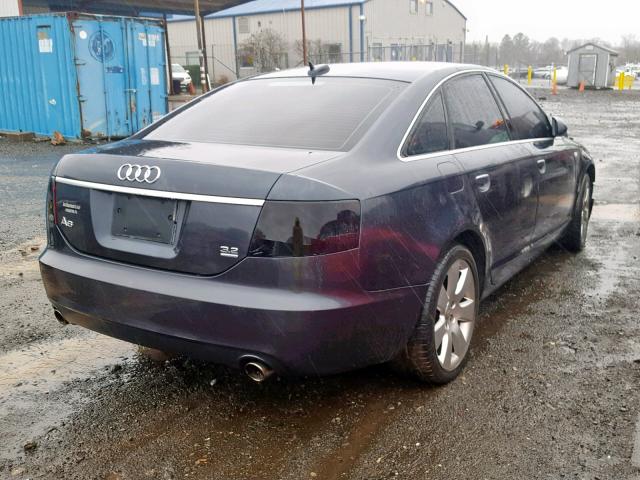 WAUDH74F66N095268 - 2006 AUDI A6 3.2 QUA GRAY photo 4