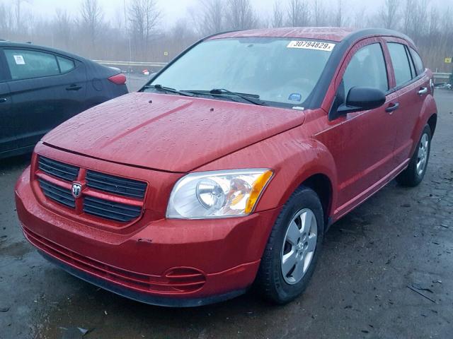 1B3HB28B87D317513 - 2007 DODGE CALIBER RED photo 2