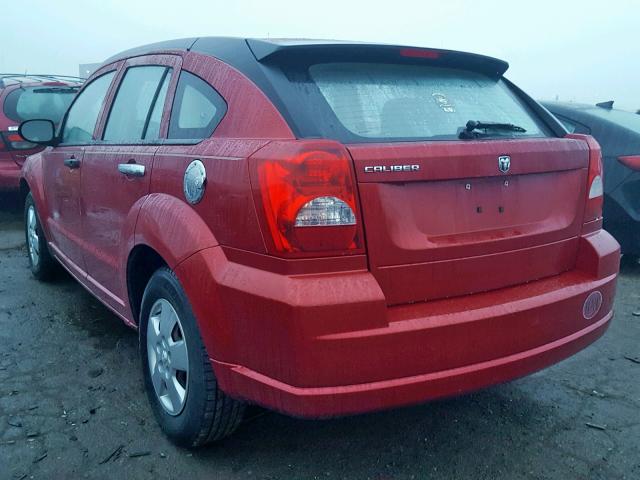 1B3HB28B87D317513 - 2007 DODGE CALIBER RED photo 3