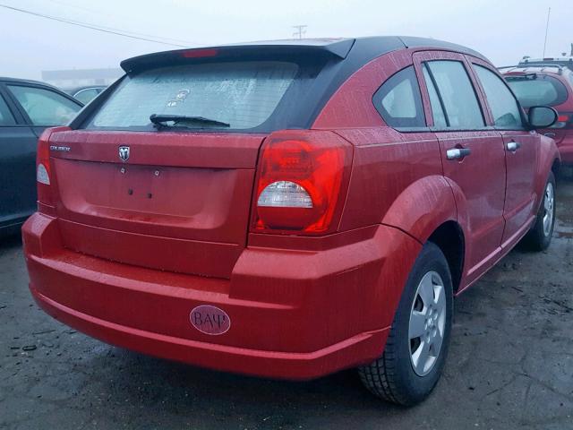 1B3HB28B87D317513 - 2007 DODGE CALIBER RED photo 4