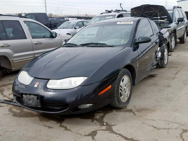 1G8ZR12751Z114161 - 2001 SATURN SC2 BLACK photo 2