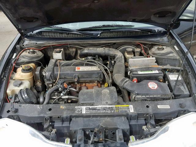 1G8ZR12751Z114161 - 2001 SATURN SC2 BLACK photo 7