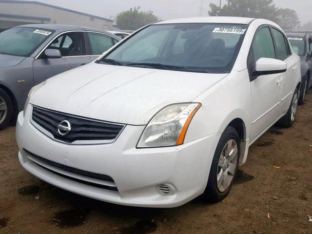 3N1AB6AP7CL677098 - 2012 NISSAN SENTRA 2.0 WHITE photo 2