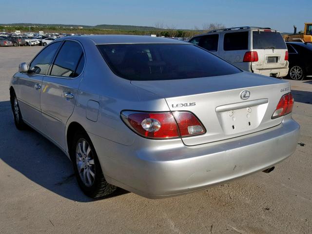 JTHBF30G830090426 - 2003 LEXUS ES 300 SILVER photo 3