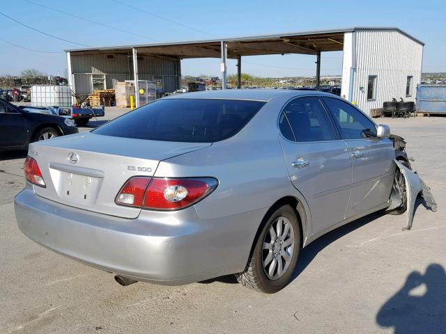 JTHBF30G830090426 - 2003 LEXUS ES 300 SILVER photo 4