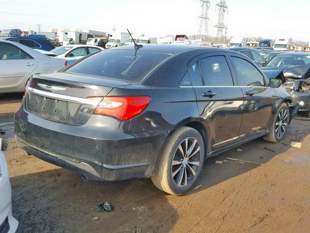 1C3CCBHG0CN159999 - 2012 CHRYSLER 200 S BLACK photo 4