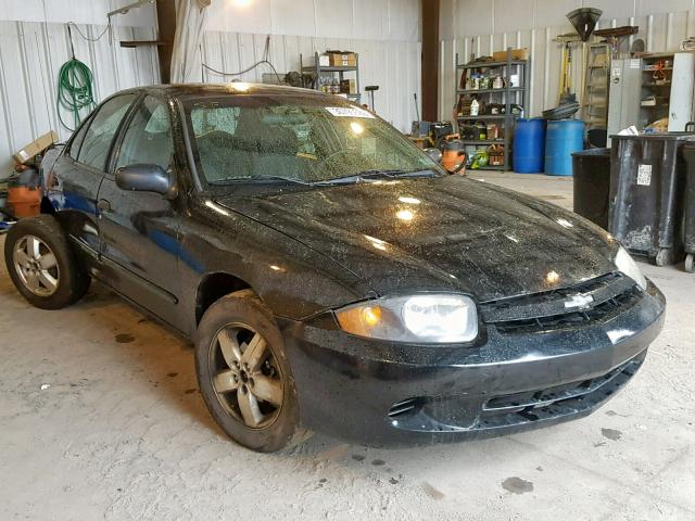 1G1JF52F337132191 - 2003 CHEVROLET CAVALIER L BLACK photo 1