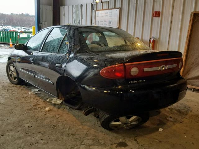 1G1JF52F337132191 - 2003 CHEVROLET CAVALIER L BLACK photo 3