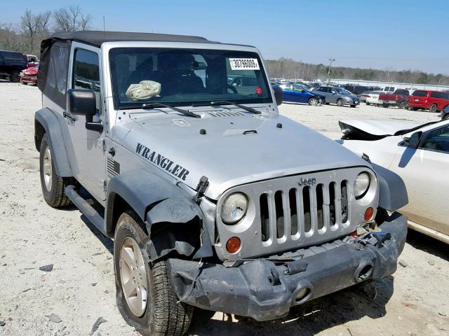 1C4AJWAG4CL226979 - 2012 JEEP WRANGLER S SILVER photo 1