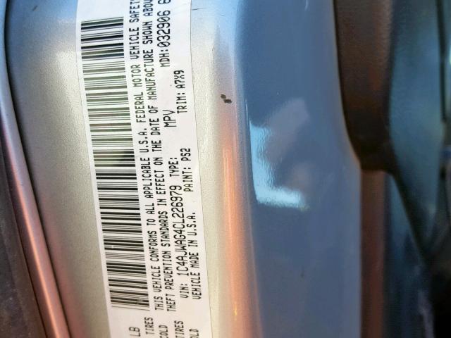 1C4AJWAG4CL226979 - 2012 JEEP WRANGLER S SILVER photo 10