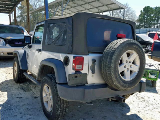 1C4AJWAG4CL226979 - 2012 JEEP WRANGLER S SILVER photo 3