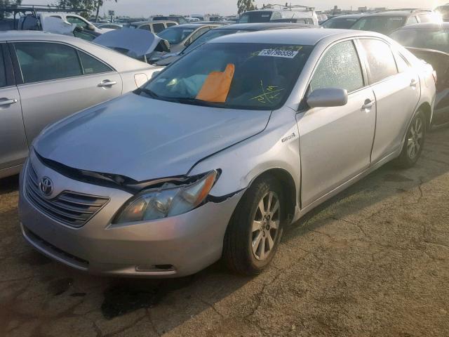 4T1BB46K09U099133 - 2009 TOYOTA CAMRY HYBR SILVER photo 2