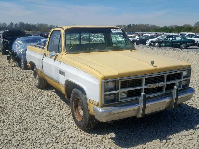 1GTDC14H3ES524298 - 1984 GMC C1500 YELLOW photo 1