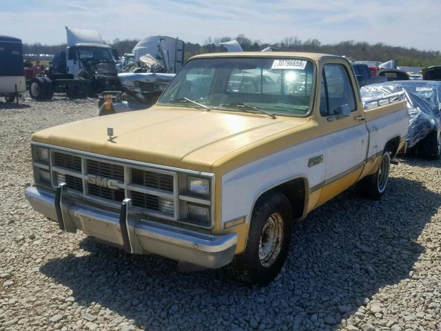 1GTDC14H3ES524298 - 1984 GMC C1500 YELLOW photo 2