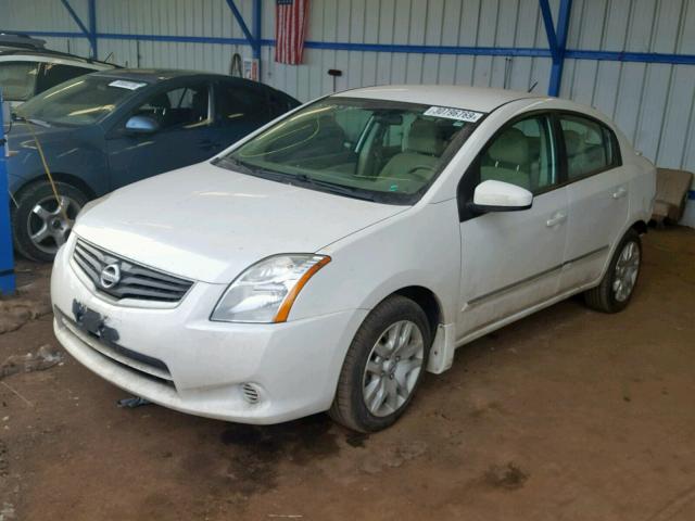 3N1AB6AP7CL775273 - 2012 NISSAN SENTRA 2.0 WHITE photo 2