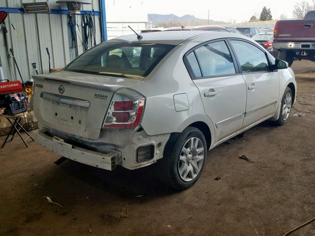 3N1AB6AP7CL775273 - 2012 NISSAN SENTRA 2.0 WHITE photo 4