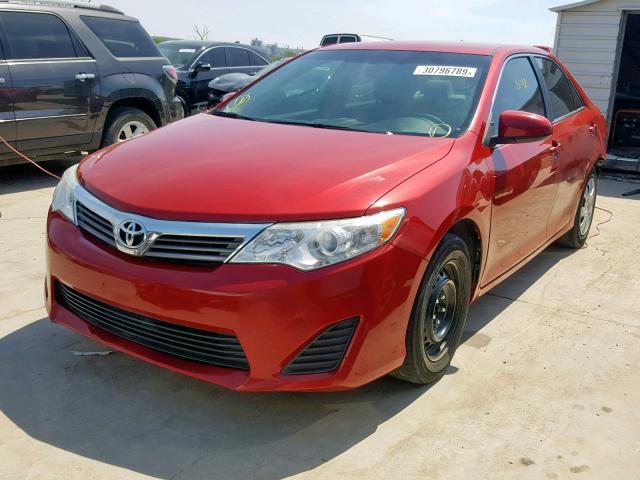4T4BF1FK0ER436838 - 2014 TOYOTA CAMRY L Qırmızı foto 2