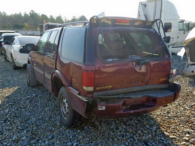 1GKDT13W1Y2289845 - 2000 GMC JIMMY / EN MAROON photo 3