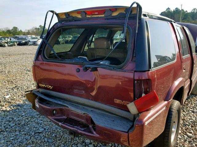 1GKDT13W1Y2289845 - 2000 GMC JIMMY / EN MAROON photo 9