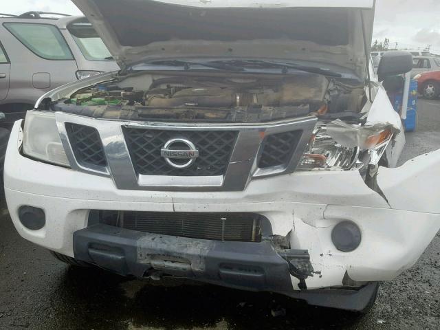 1N6AD0EVXCC407708 - 2012 NISSAN FRONTIER S WHITE photo 9