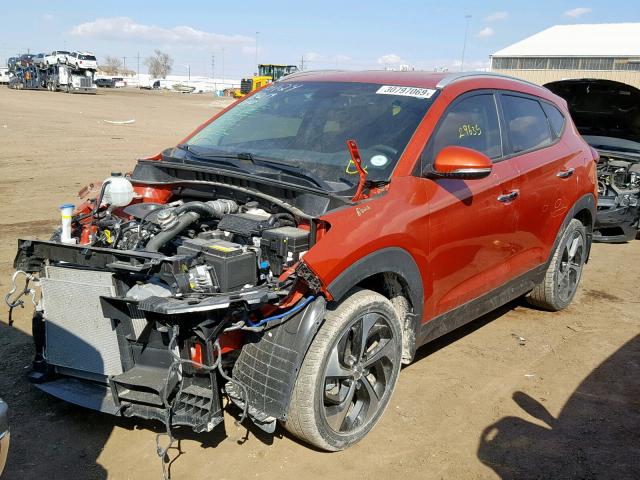 KM8J3CA28GU096570 - 2016 HYUNDAI TUCSON LIM ORANGE photo 2