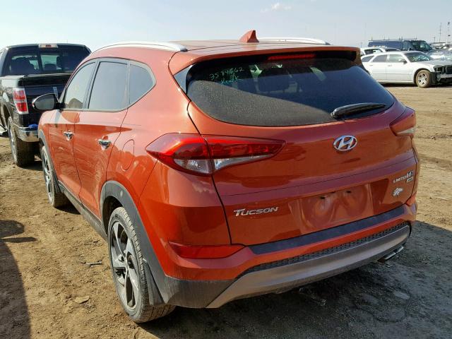 KM8J3CA28GU096570 - 2016 HYUNDAI TUCSON LIM ORANGE photo 3