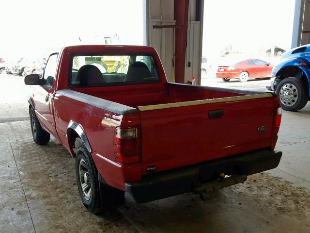 1FTYR10UX3PA90321 - 2003 FORD RANGER RED photo 3