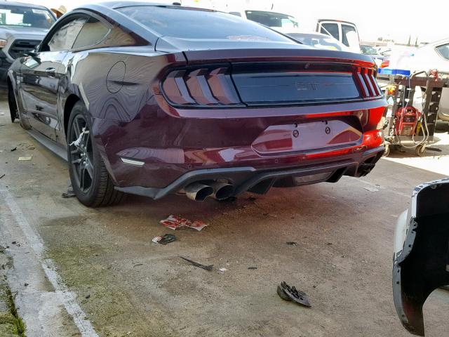 1FA6P8CF3J5126982 - 2018 FORD MUSTANG GT BURGUNDY photo 3