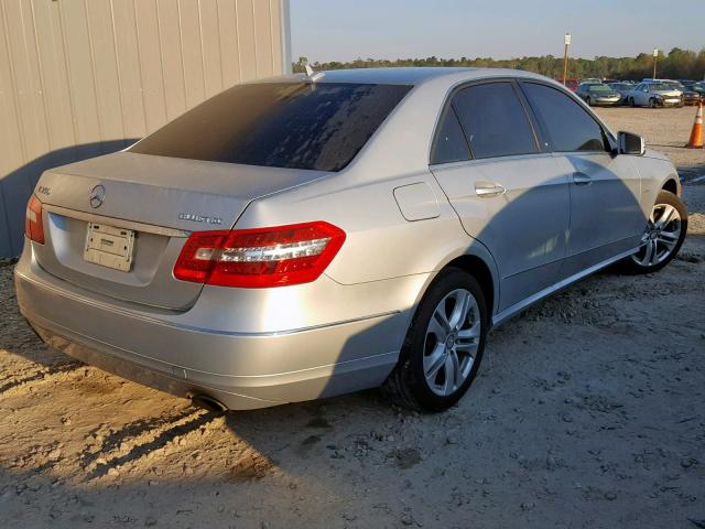 WDDHF2EB4BA413131 - 2011 MERCEDES-BENZ E 350 BLUE SILVER photo 4