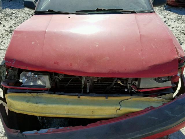 JM1BG2242P0571144 - 1993 MAZDA PROTEGE DX RED photo 7